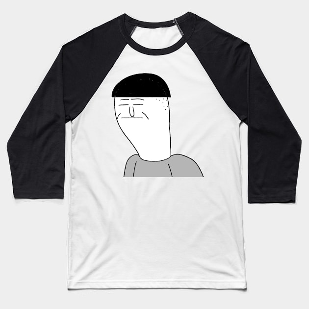 Otaku Man Baseball T-Shirt by LaserPewPew